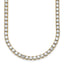 14k 36 carat Lab Grown Diamond VS+ F+ Complete Round 24 inch Straight Tennis Necklace