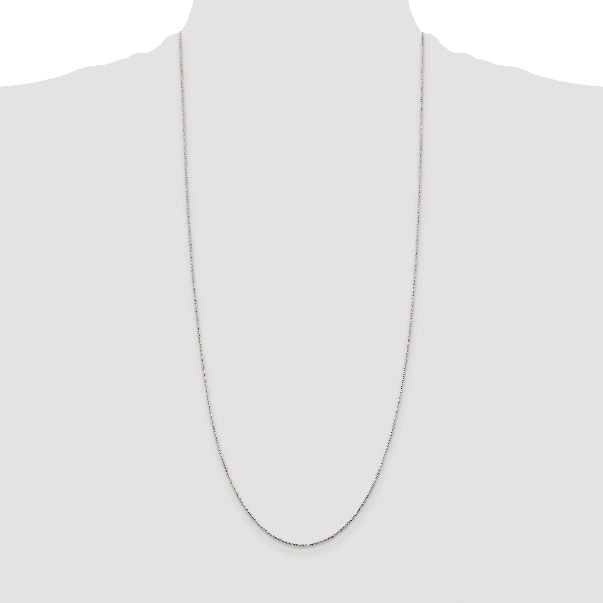 Diamond-Cut Spiga Chain Necklace in Sterling Silver