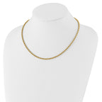 Kelly Waters Gold-plated 3mm Diamond Cut French Rope 18 inch Chain