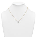 14k 2 carat Lab Grown Diamond VS+ F+ Cushion Complete 18 inch Four Prong Pendant Necklace