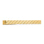 14K Gold Men's Polished Textured Tie Bar Elegant Design