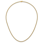 Curb Chain Necklace in 14/20 Gold-Filled Yellow Gold, 2mm