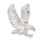 Sterling Silver 925 Men's Eagle Charm with Anti-Tarnish Solid Cast Design