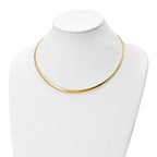 14k Two-tone 3.00-6.00mm Graduated Reversible Omega