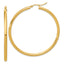 14k Polished 3mm Polished Hoop Earrings