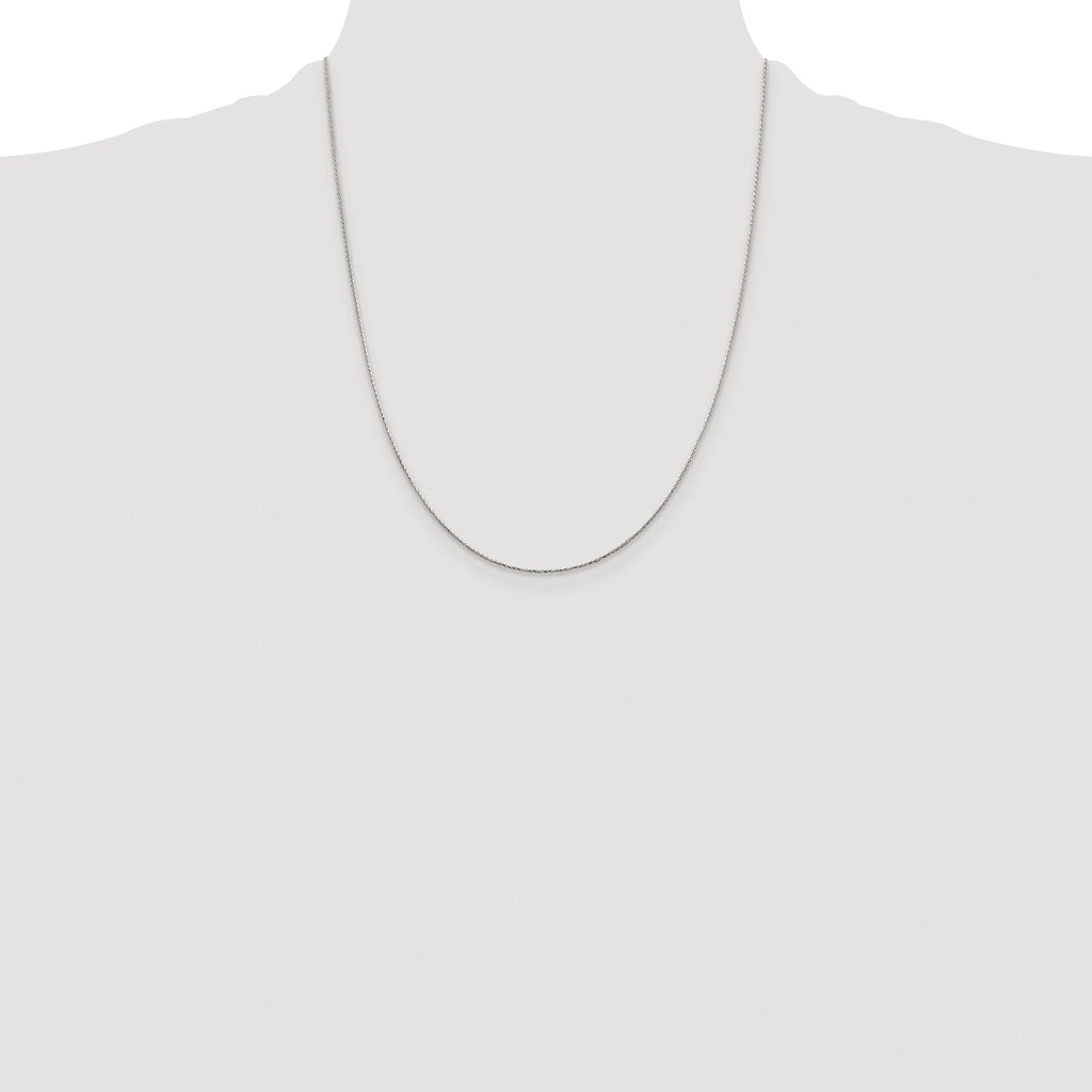 Diamond-Cut Spiga Chain Necklace in Sterling Silver