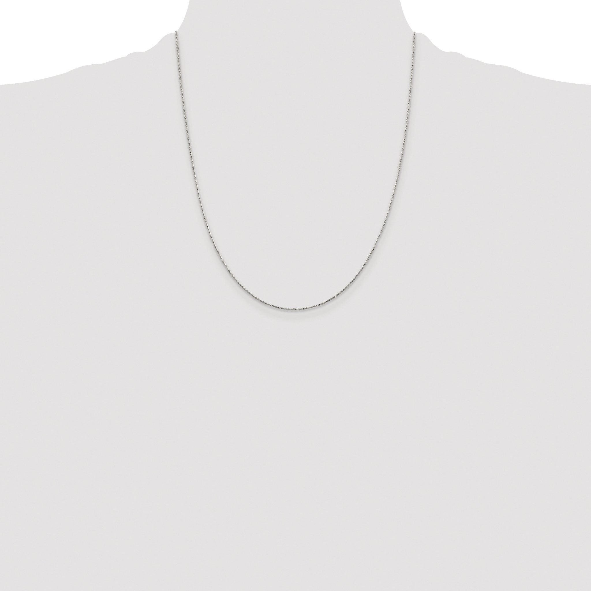 Diamond-Cut Spiga Chain Necklace in Sterling Silver
