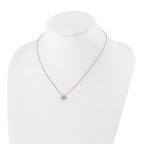 10k 1/4 carat Lab Grown Diamond VS/SI+ G+ Complete 18 inch Bloom Pendant Necklace