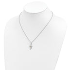 Landstrom's Sterling Silver Necklace with 12K Gold Accents and Rhodium Finish