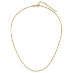1.0mm 10K Yellow Gold Spiga Wheat Chain
