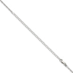 Loose Rope Chain Necklace in Sterling Silver, 1.95mm