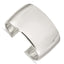 Sterling Silver 925 Women's Engravable Cuff Bracelet with Polished Finish