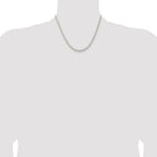 Sterling Silver Rhodium-plated 4.5mm Solid Rope Chain