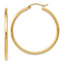 10K Polished Hinged Hoop Earrings