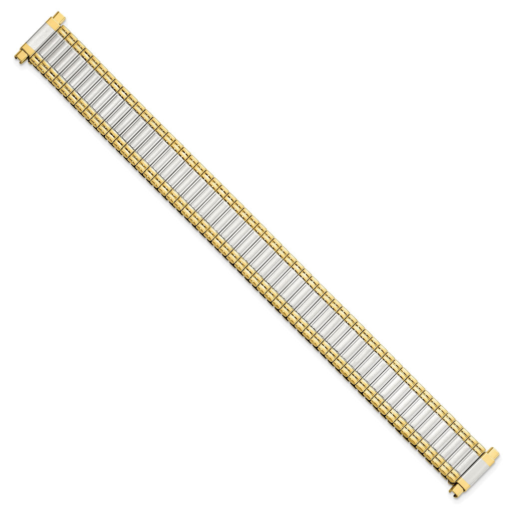 Two-Tone Expansion Watch Band in Stainless Steel