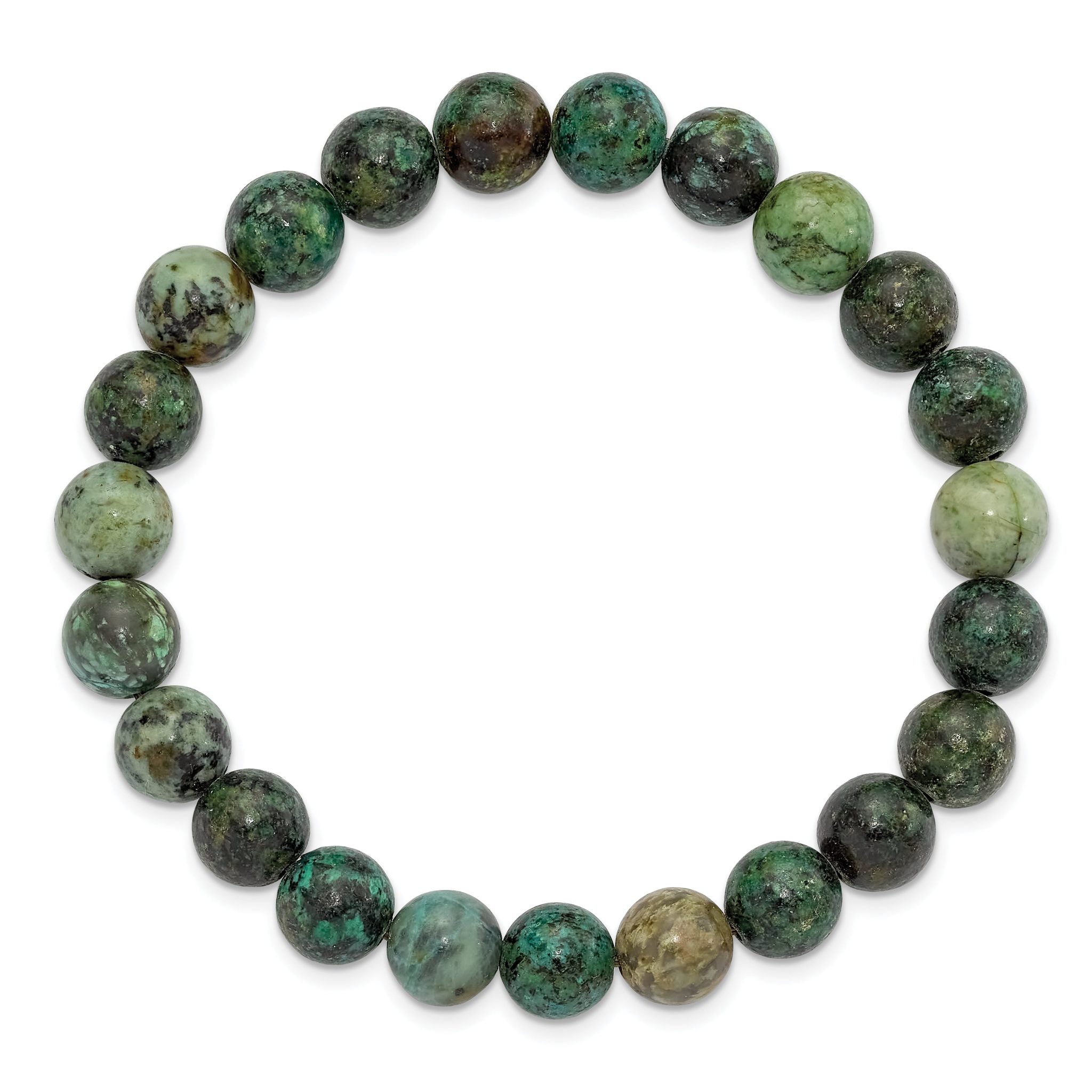 Beaded Stretch African Pine Agate Bracelet Secondary image