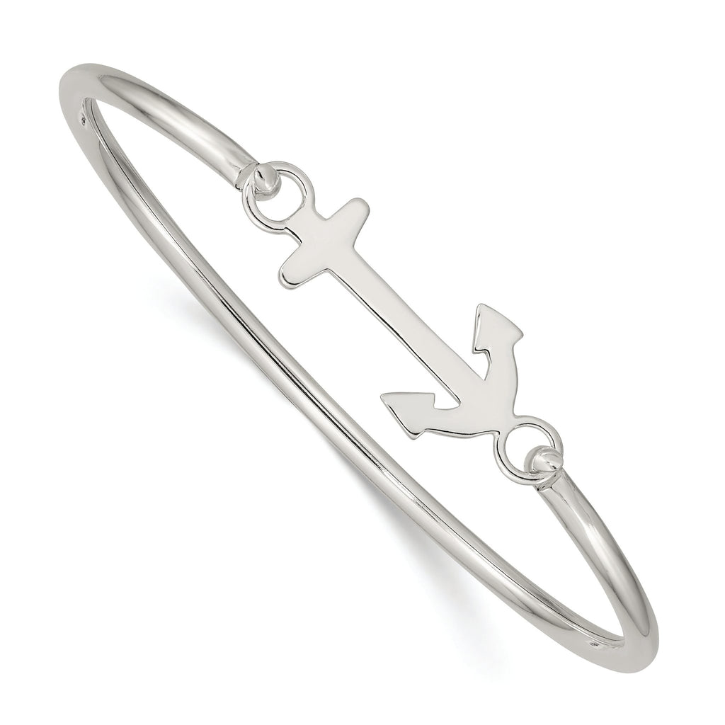 Sterling Silver 925 Women's Bangle with Interchangeable Nautical Charms