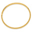 10k 4/16 Oversize High Polished 6mm Hinged Bangle Bracelet