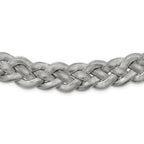 Braided Mesh Necklace in Stainless Steel, 16in