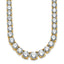 14k 40 3/8 carat Lab Grown Diamond VS/SI+ G+ Complete Round 20 inch Graduated Tennis Necklace