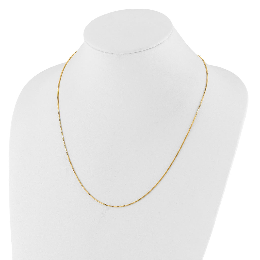 1.0mm 10K Yellow Gold Box Chain