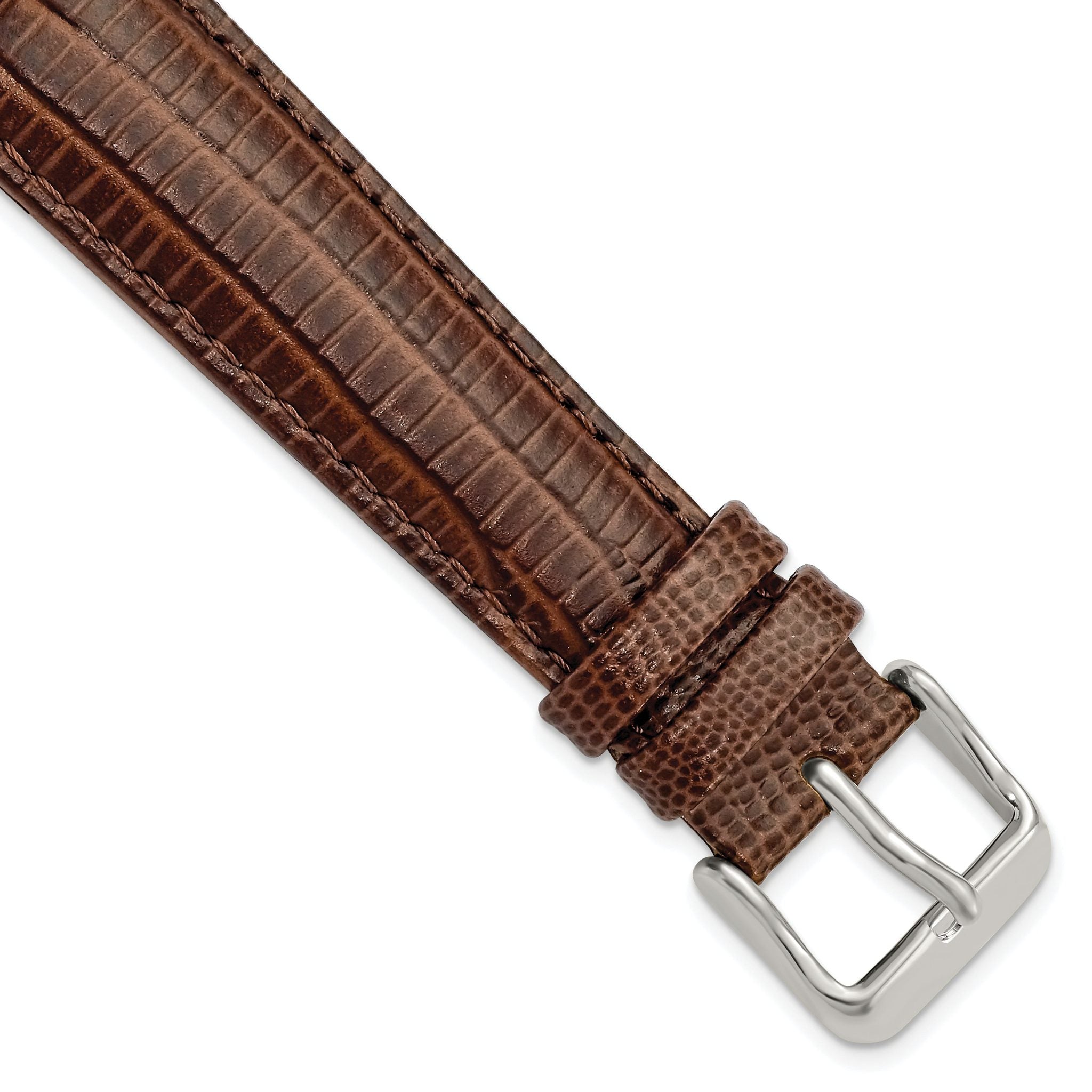 Havana Teju Lizard Grain Leather Watch Band, 19mm