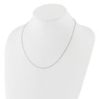Adjustable Box Chain Necklace in 14K White Gold