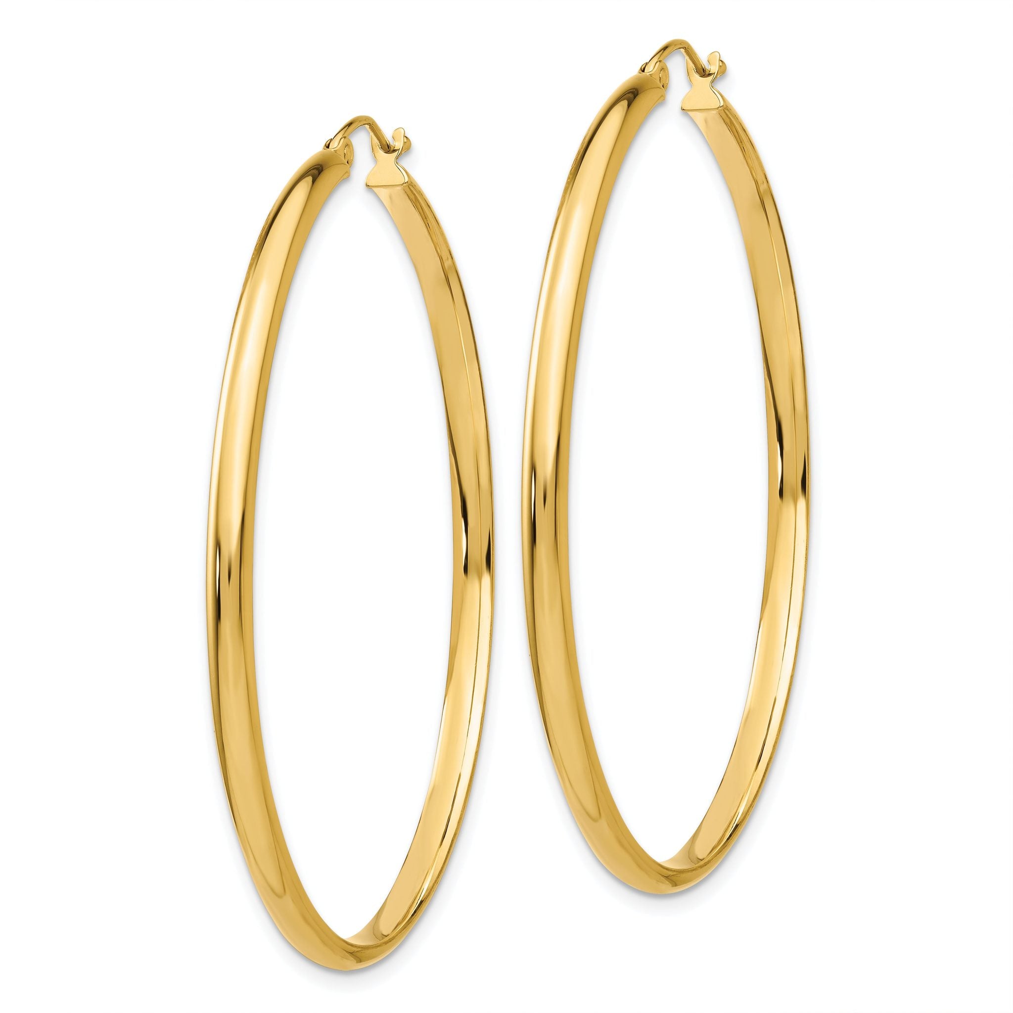 14k Polished Hoop Earring Secondary image
