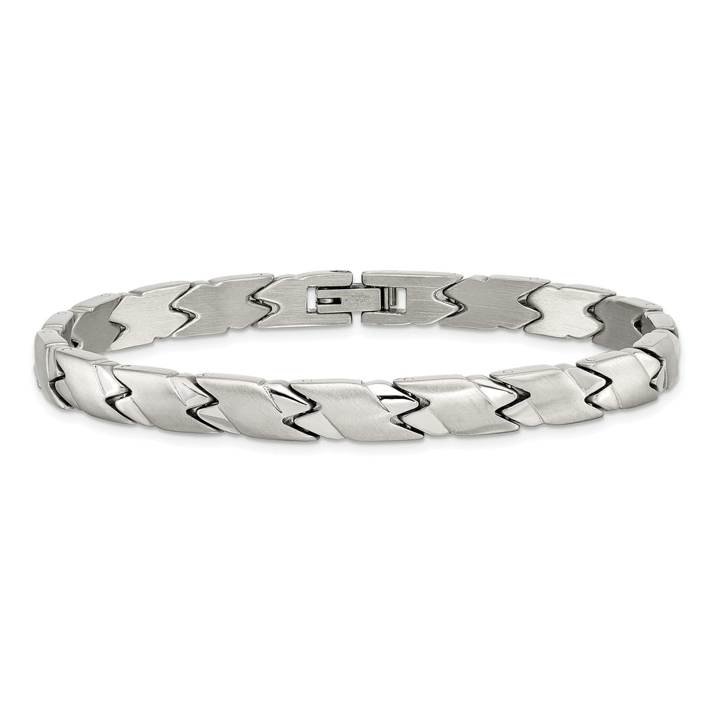 Stainless Steel Brushed and Polished Bracelet
