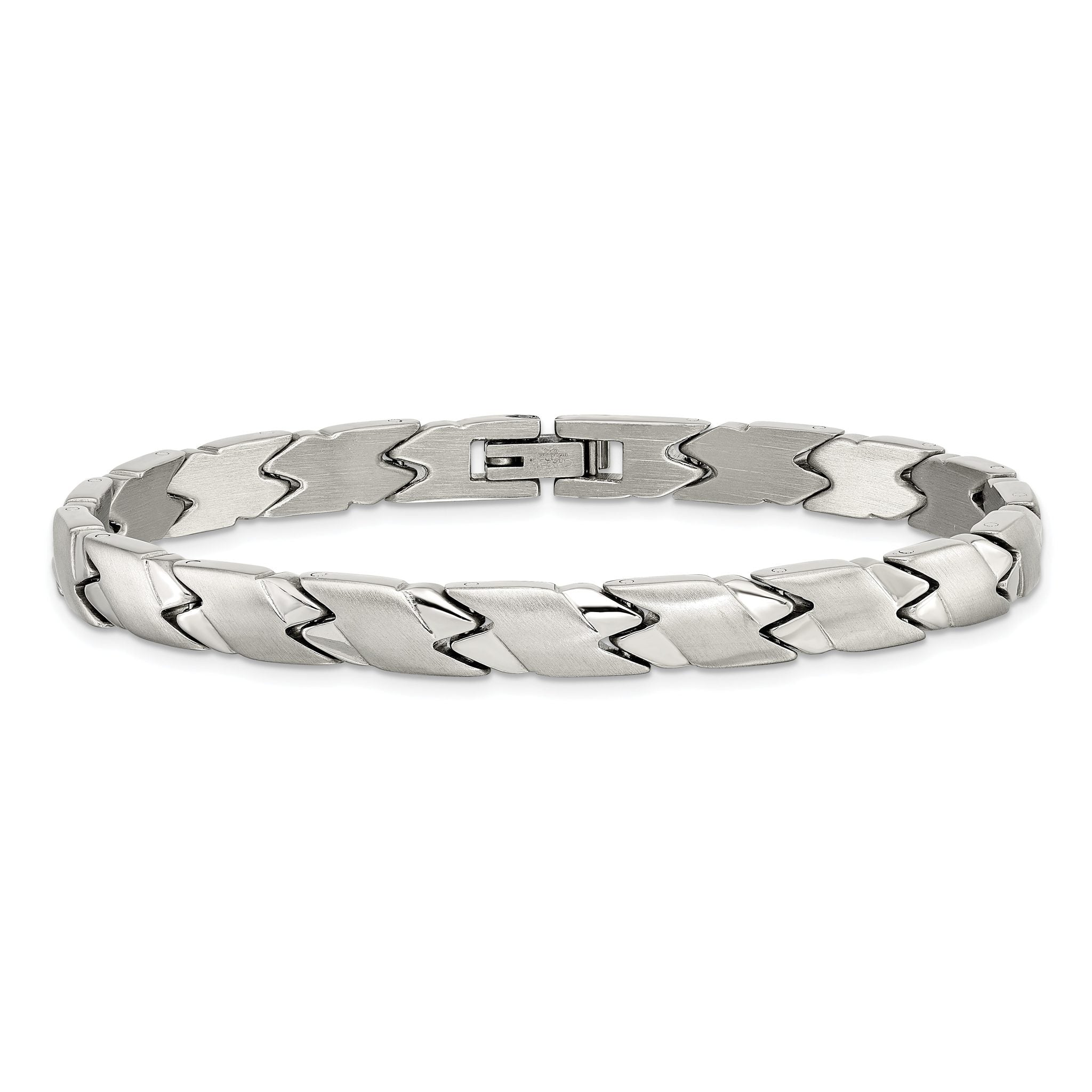 Stainless Steel Brushed and Polished Bracelet