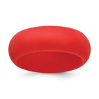 Domed Wedding Band in Red Silicone, 8mm