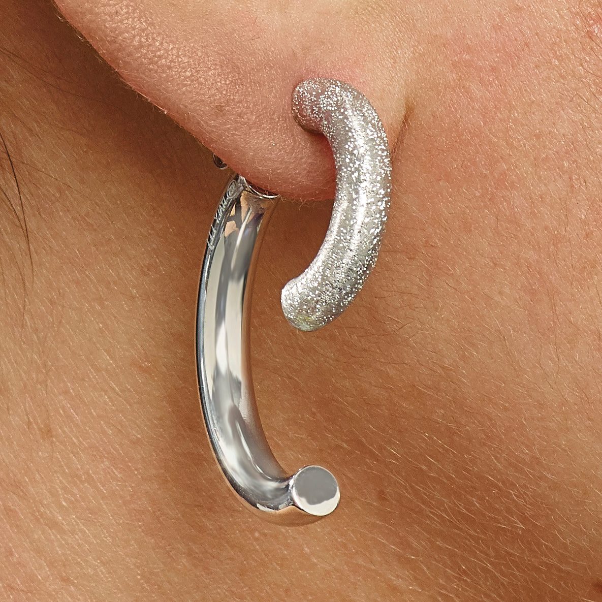 Sophia Jewelers Sterling Silver 925 D/C Drop Earrings with Polished Rhodium Finish