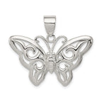 Sterling Silver 925 Butterfly Pendant with Anti-Tarnish Elegant Design