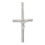 Sterling Silver 925 Polished Crucifix Pendant with Hollow Design