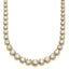 14k 11 carat Lab Grown Diamond VS+ F+ Complete Round 20 inch Graduated Tennis Necklace