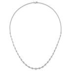 14k White Gold 2 carat Lab Grown Diamond VS+ F+ Complete 18 inch Fashion Tennis Necklace