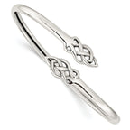 Sophia Jewelers 925 Sterling Silver Celtic Flexible Bangle for Women