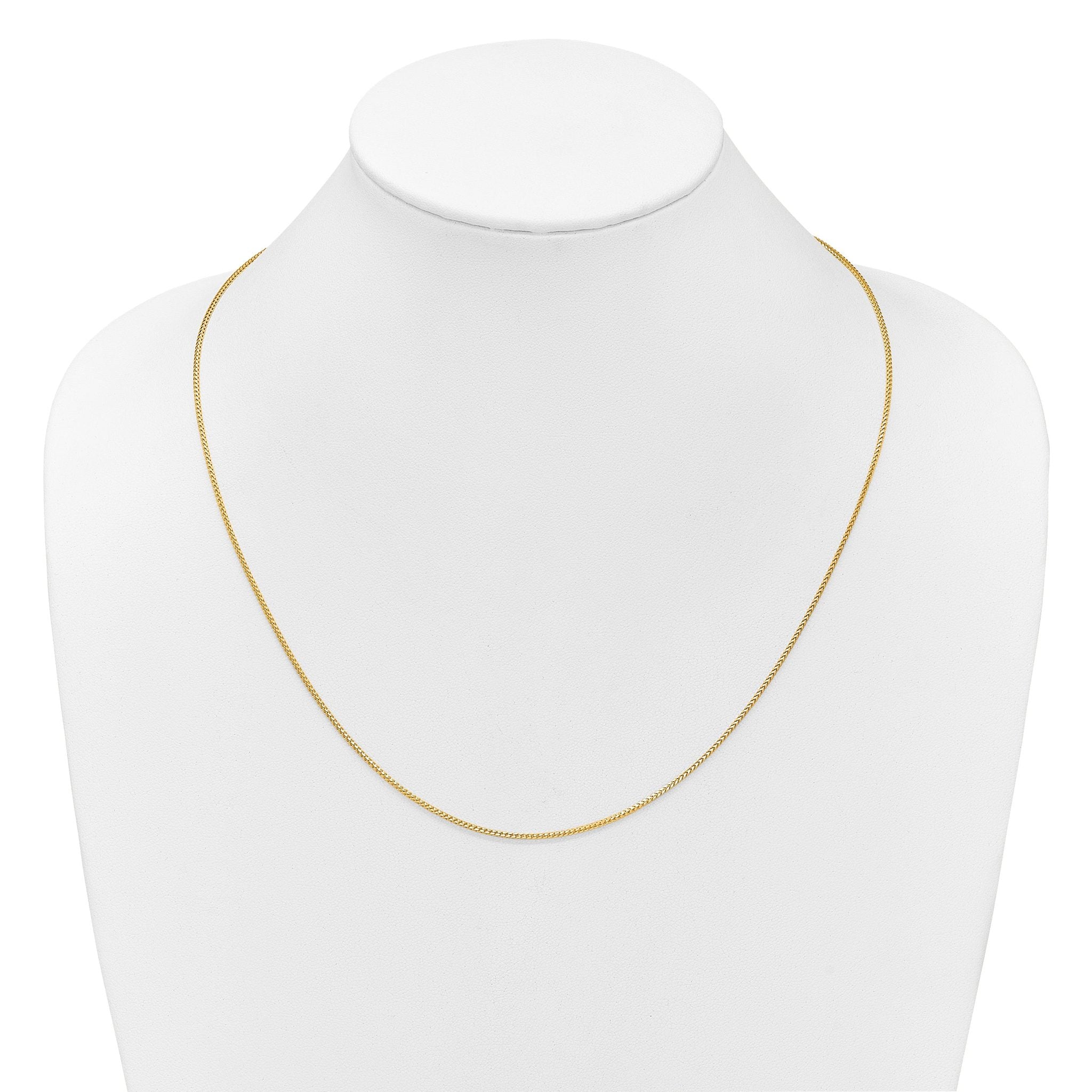14K Adjustable 1.25mm Franco Chain