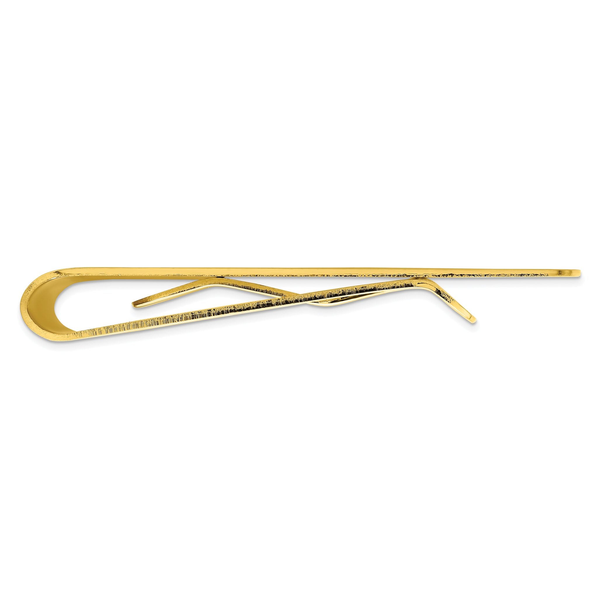 Gold-plated Kelly Waters with Engraveable Area Money Clip Secondary image