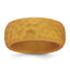 Hammered Wedding Band in Metallic Gold Silicone, 8.5mm