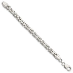 Sterling Silver 7.5mm Byzantine Chain