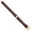 Alligator Grain Watch Band in Brown Leather, 18mm