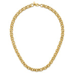 14K Polished Fancy Link Necklace