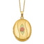 Tri-Color 10K Gold Black Hills Locket Necklace with 12K Accents and 18 Chain