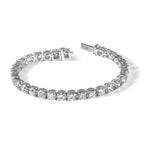 14k White Gold  22 1/2 carat Lab Grown Diamond VS/SI+ G+ Complete Tennis Bracelet
