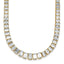 14k 29 1/6 carat Lab Grown Diamond VS+ F+ Complete 17 inch Emerald Graduated Tennis Necklace