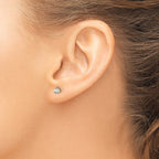 14K Yellow Gold 1/3 ct Certified Lab-Created Diamond VS/SI+ G+, 3-Prong Screw-Back Stud Earrings