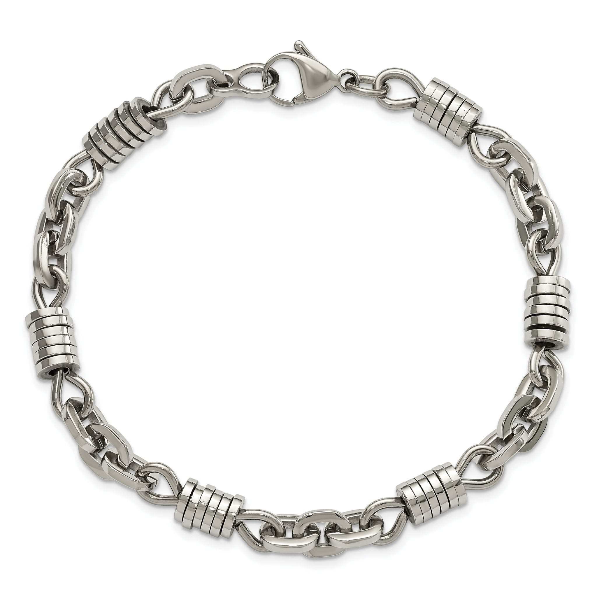 Stainless Steel Polished Bracelet for Men