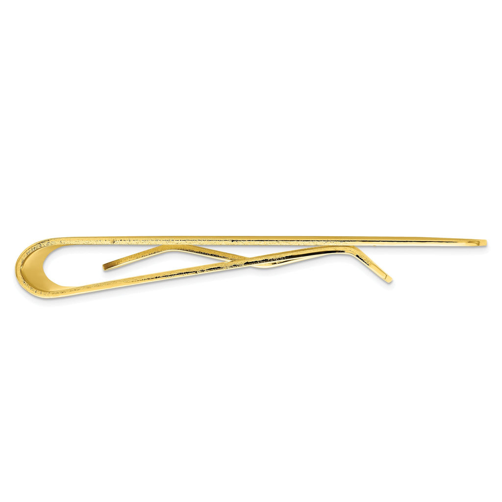Gold-plated Kelly Waters Polished with Engraveable Area Money Clip