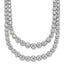 14k White Gold 14 7/8 carat Certified Lab Grown Diamond VS/SI+ G+ Complete 18 inch Graduated Layered Tennis Necklace